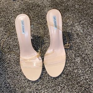 Clear heels
